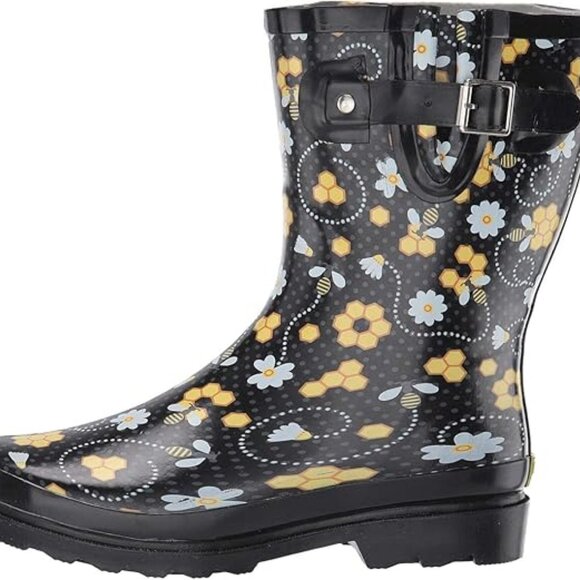 Western Chief Shoes - NWT Western Chief Waterproof Mid Rain Boot Bloom Bees